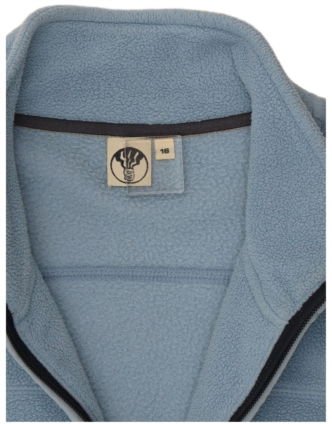 Fat Face Damen Fleecejacke UK 16 Large Blau Polyester