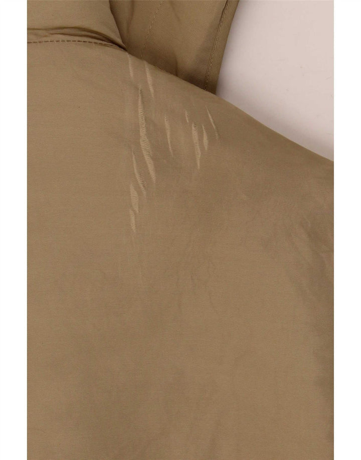 Massimo Dutti Damen Parka mit Kapuze, übergroß, Gr. 6, XS, Khaki