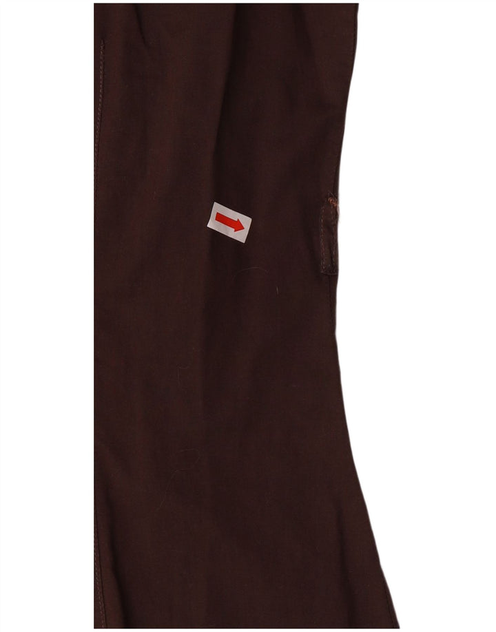 BENETTON Damen-Hemdkleid mit kurzen Ärmeln, UK 12, Mittelbraun