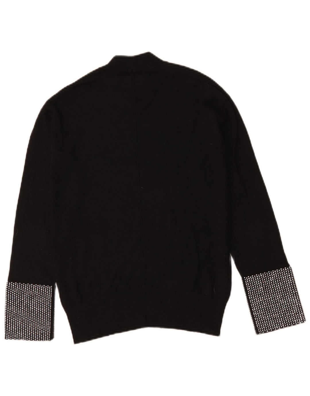 Pinko Damen-Pullover mit Rollkragen, Gr. 12, mittelschwarz, geometrisch