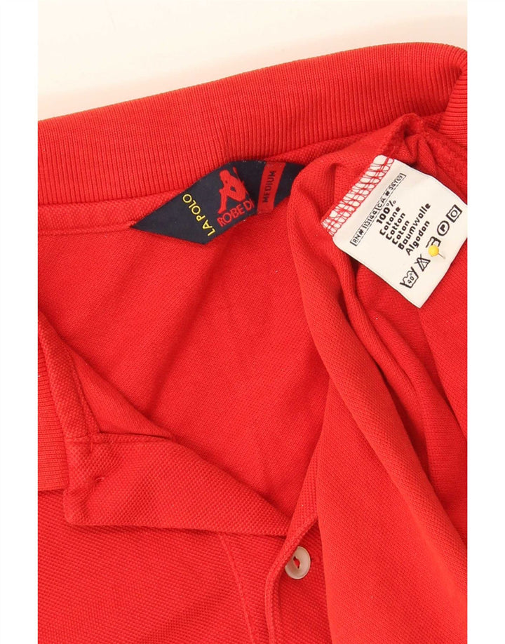 Kappa Herren-Poloshirt aus mittelroter Baumwolle