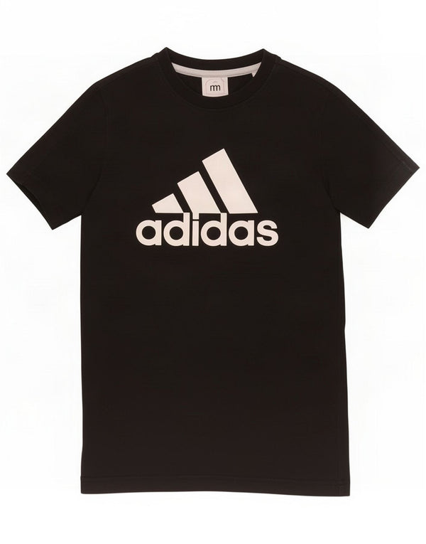 Adidas Mädchen Grafik T-Shirt Top 11-12 Jahre Schwarz