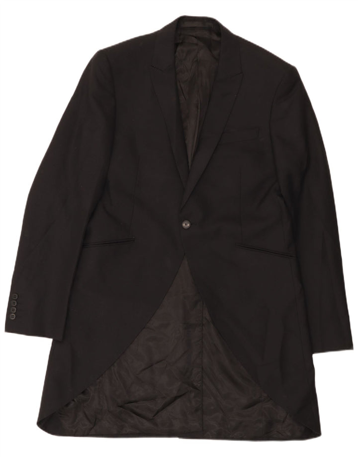Marks & Spencer Herren Autograph 1-Knopf-Blazerjacke UK 40 Mittelschwarz
