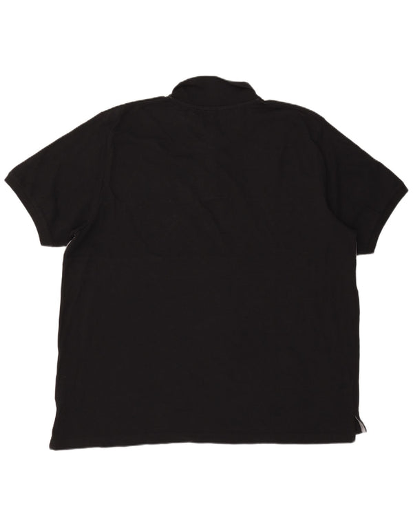 Pierre Cardin Herren Poloshirt 4XL Schwarz Colourblock Baumwolle