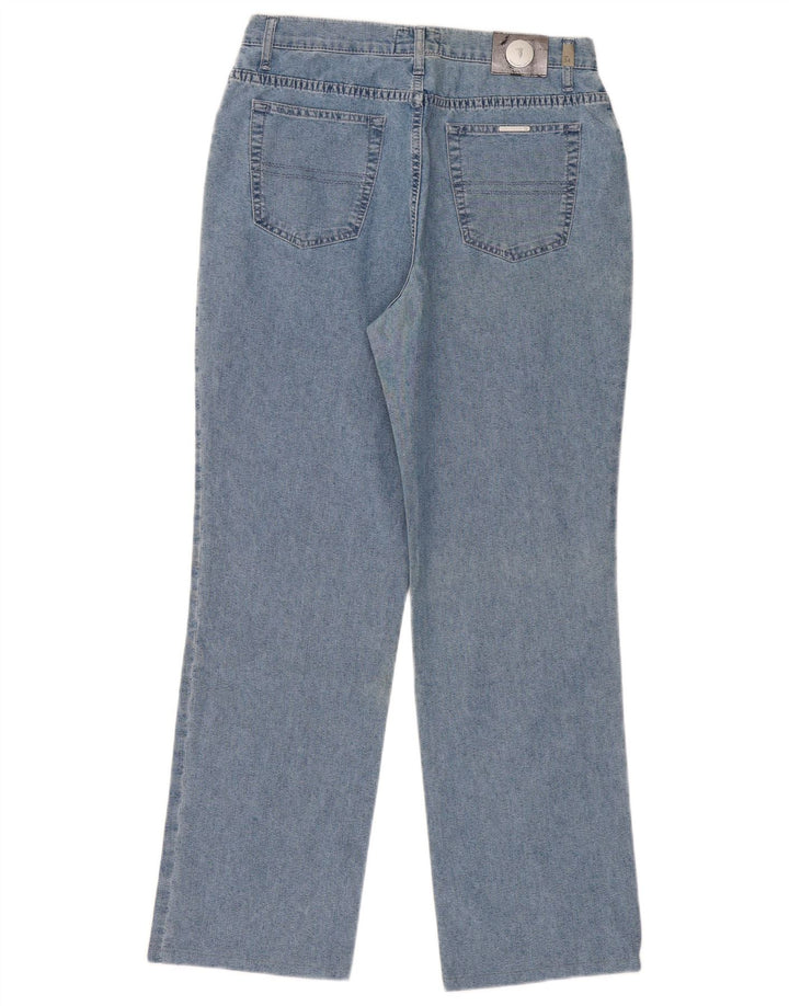 Trussardi Damen Straight Jeans W32 L30 Blaue Baumwolle