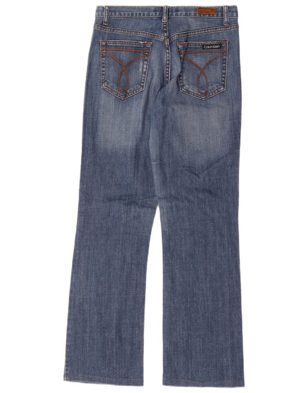 Calvin Klein Damen Bootcut Jeans US 6 Medium W32 L31 Blaue Baumwolle