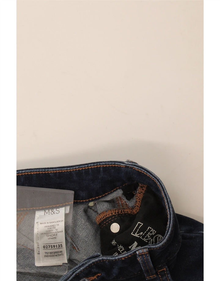 Marks & Spencer Damen Sienna Straight Jeans UK 14 Medium W30 L27 Marineblau