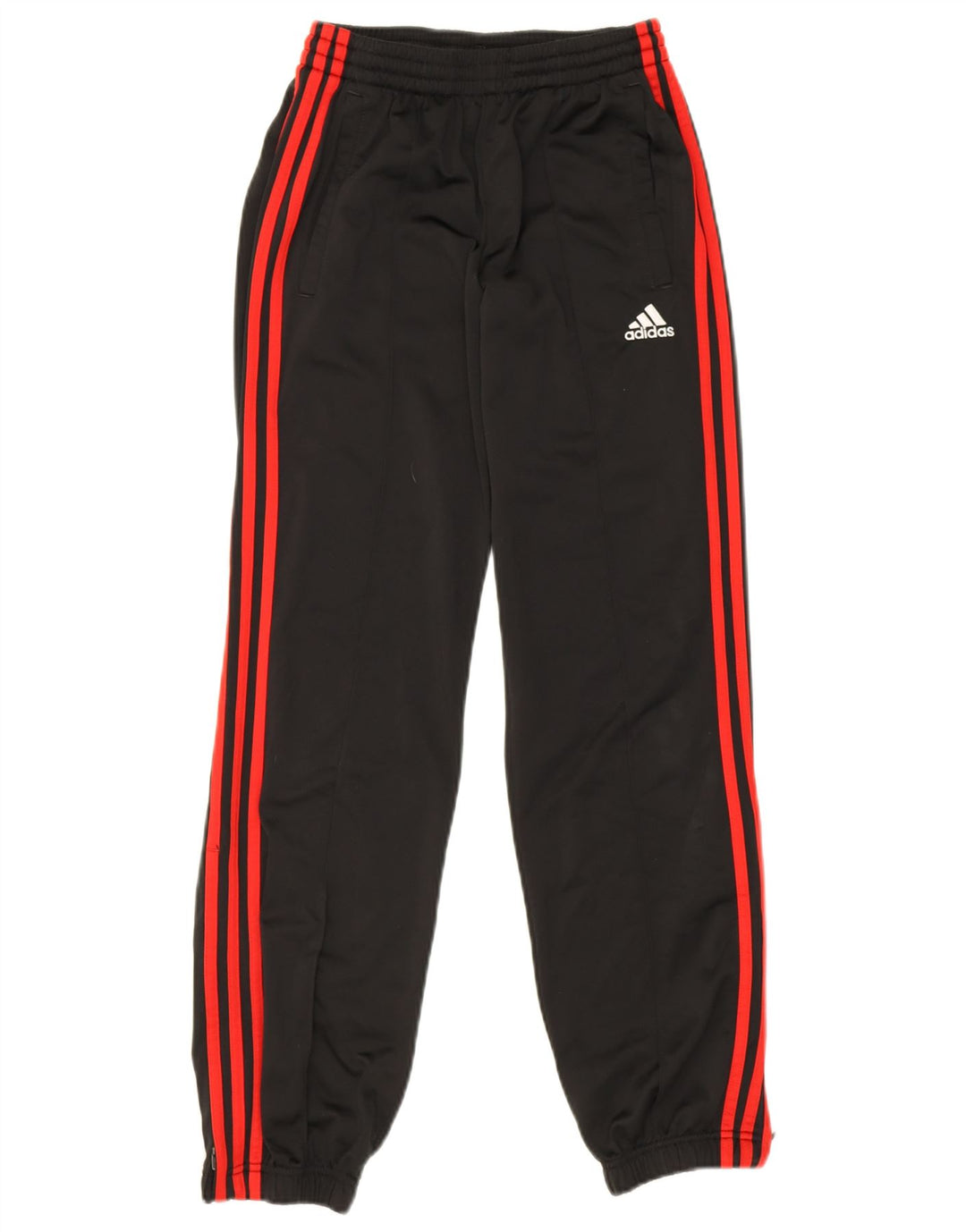 ADIDAS Boys Tracksuit Trousers Joggers 13-14 Years  Black Polyester