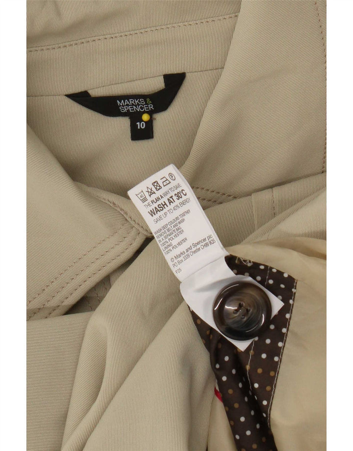 Marks & Spencer Damen-Trenchcoat in Übergröße, Gr. 10, Beige, Polyester