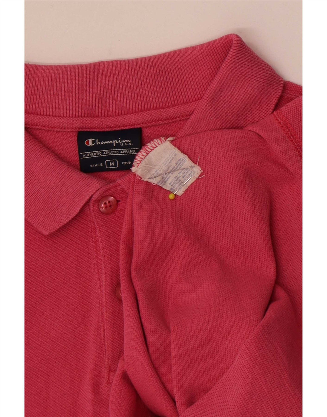 Champion Herren-Poloshirt aus mittelrosa Baumwolle