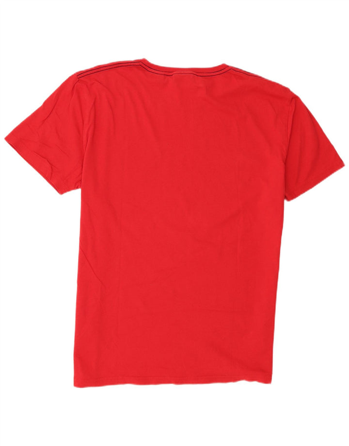 Gant Herren Grafik-T-Shirt-Oberteil XL aus roter Baumwolle