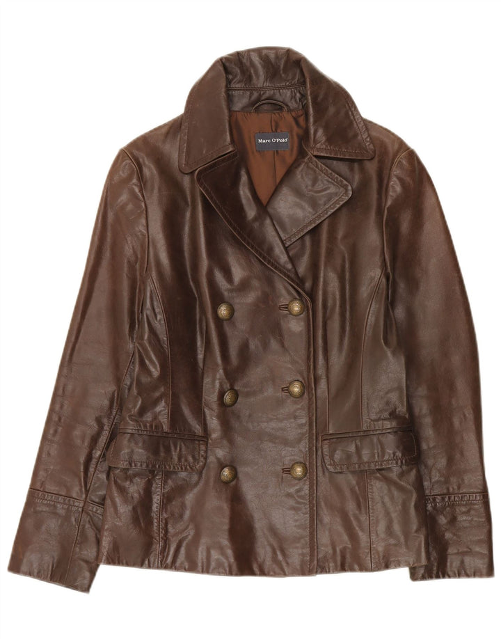 Marc O'Polo Damen Zweireihige Jacke EU 38 Mittelbraun