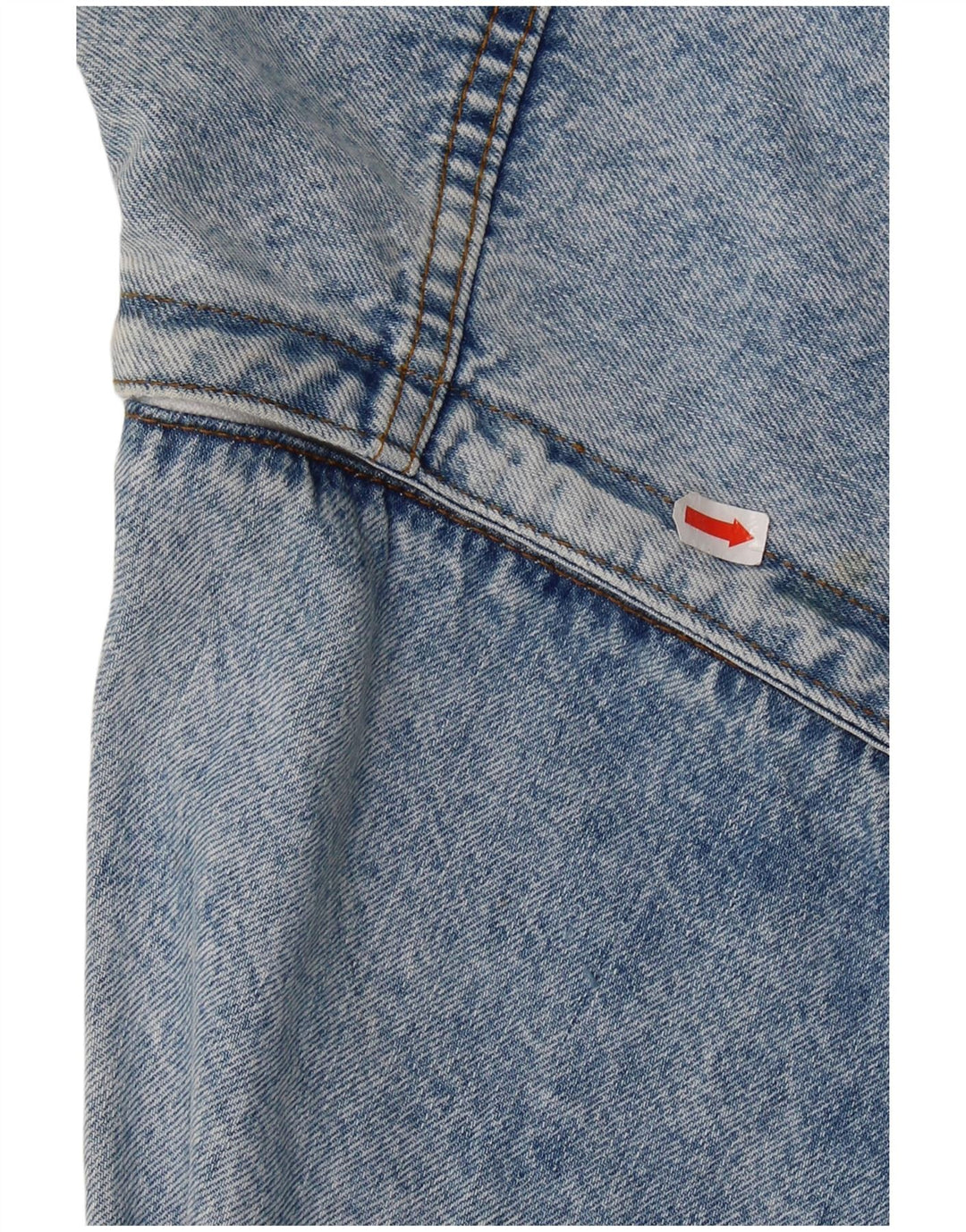 Vintage Damen Jeansjacke UK 12 Mittelblaue Baumwolle