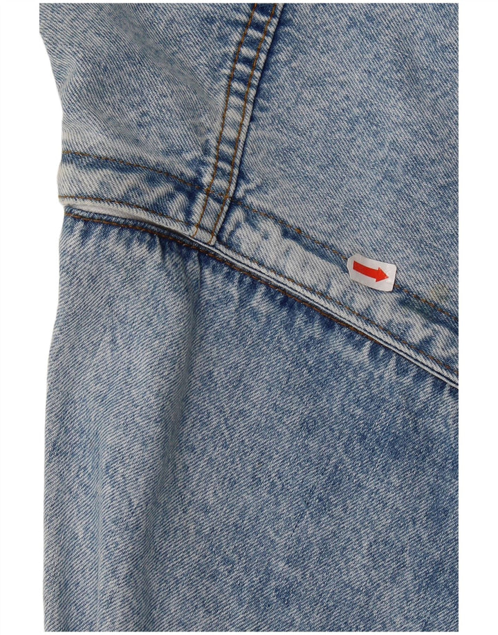 Vintage Damen Jeansjacke UK 12 Mittelblaue Baumwolle