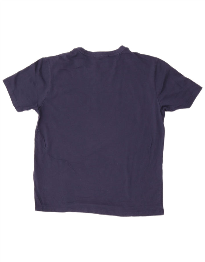 Liu Jo Herren-T-Shirt-Oberteil, mittelmarineblaue Baumwolle