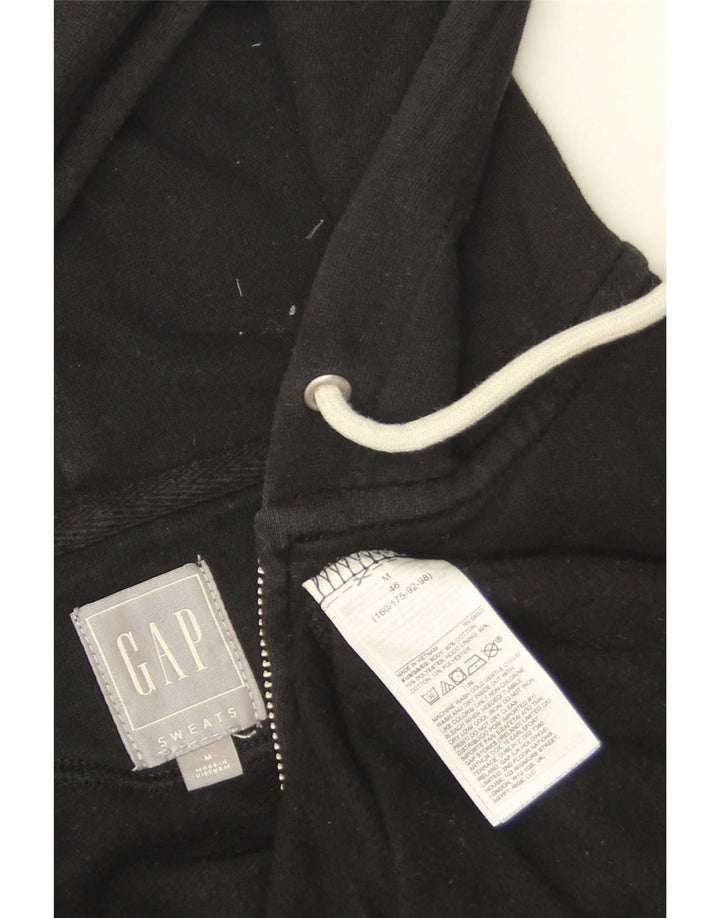 Gap Herren-Kapuzenpullover mit grafischem Reißverschluss, mittelschwarz, Baumwolle