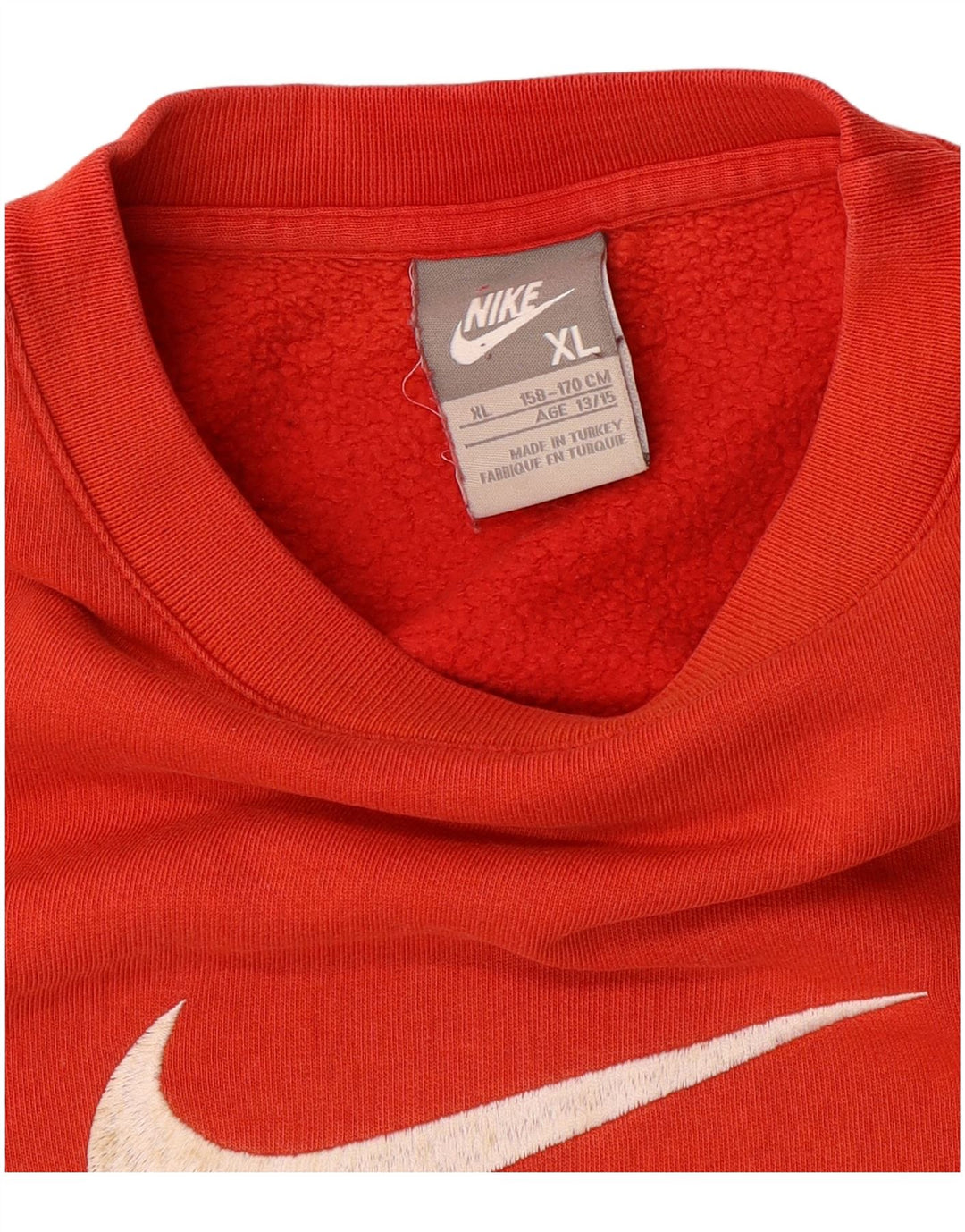 NIKE Jungen-Sweatshirt mit Grafik, 13–14 Jahre, XL, Orange, Baumwolle