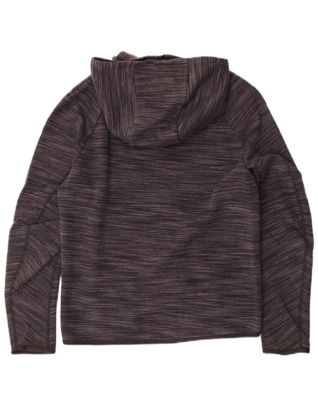 Nike Herren-Kapuzenpullover mit Reißverschluss, klein, grau gefleckte Baumwolle
