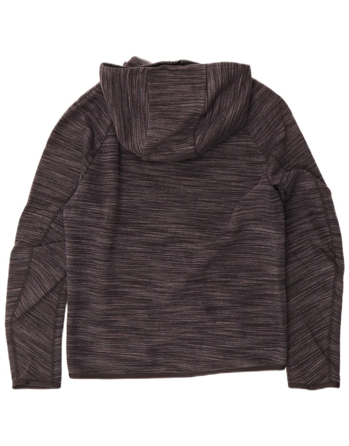 Nike Herren-Kapuzenpullover mit Reißverschluss, klein, grau gefleckte Baumwolle