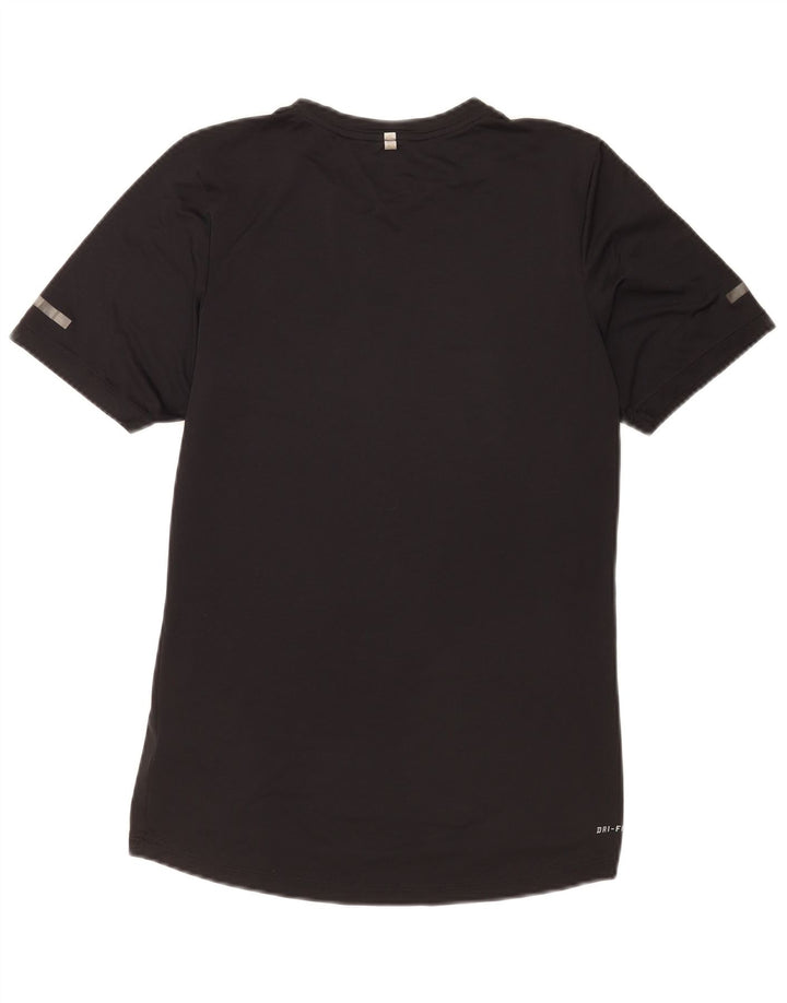 Nike Herren Dri Fit Graphic T-Shirt Top Small Schwarz Polyester