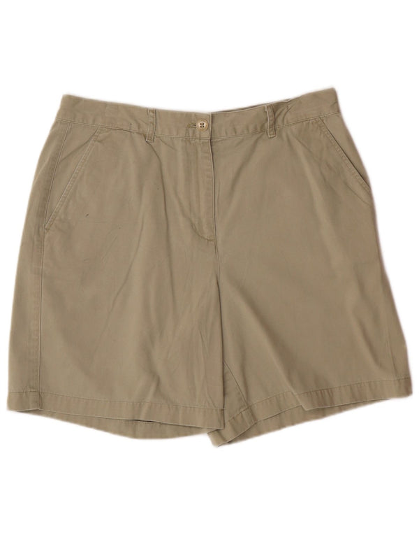 RALPH LAUREN Damen Chinoshorts US 10 Large W32 Khaki Baumwolle