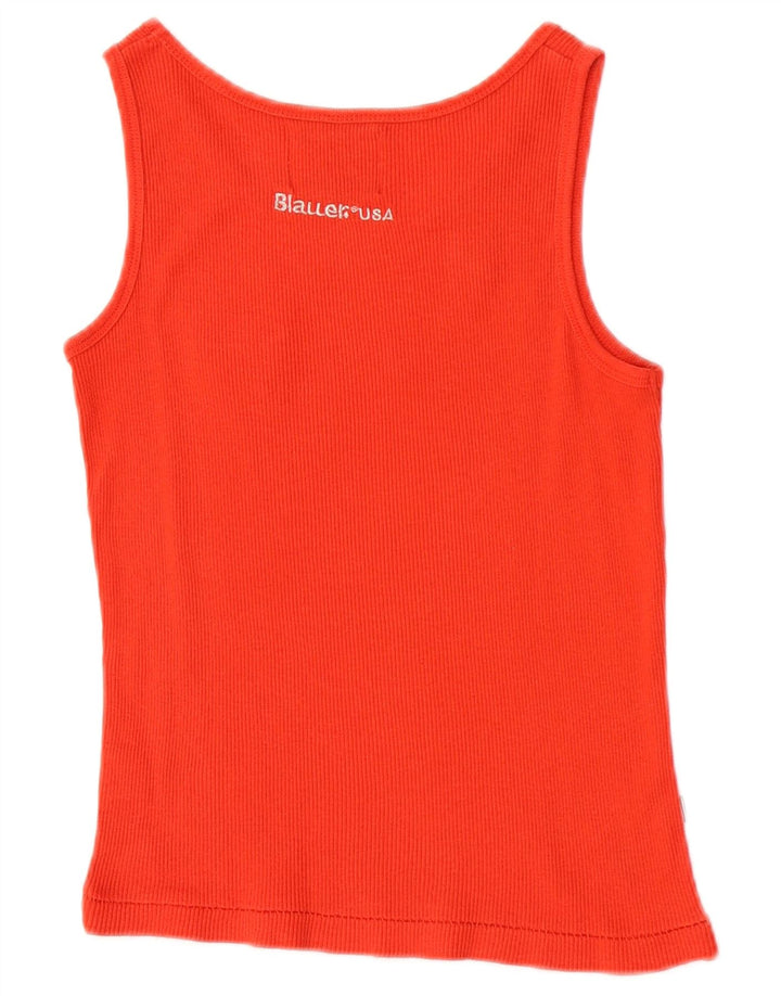 Blauer Jungen-Trägershirt, 11–12 Jahre, rote Baumwolle