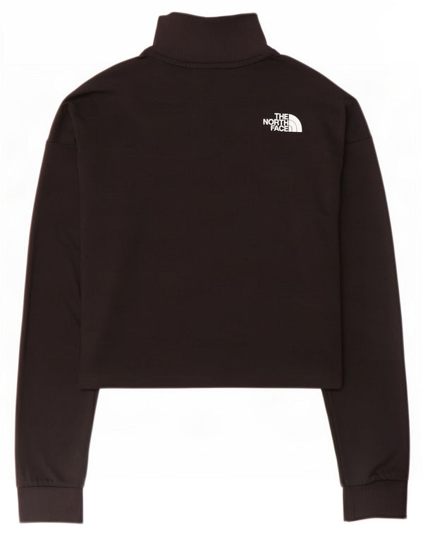 The North Face Damen Crop Graphic Pullover Trainingsanzug Top UK 10 Small Schwarz
