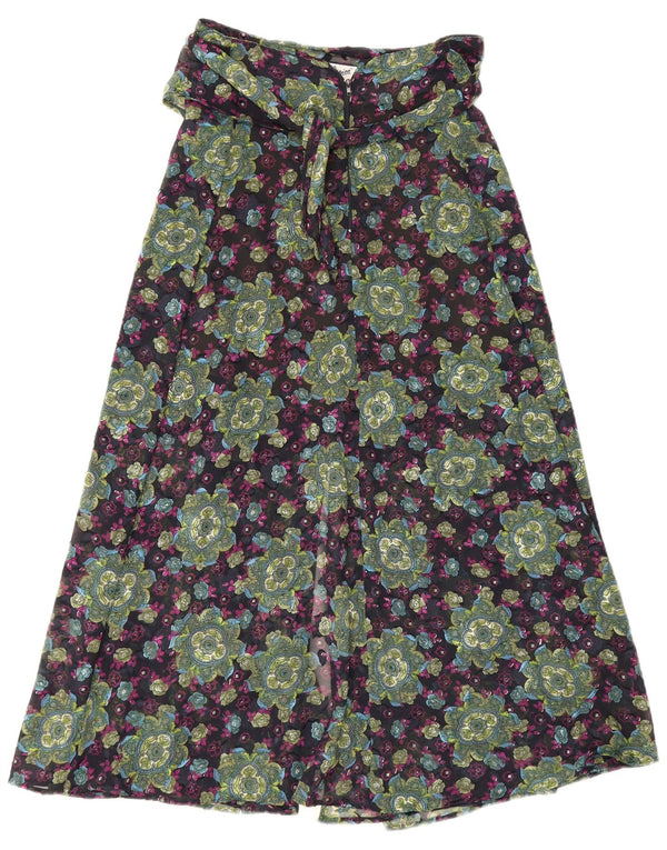 La Madeleine Damen-Wickelrock mit hoher Taille, mittelgroß, W14, mehrfarbig, Blumenmuster