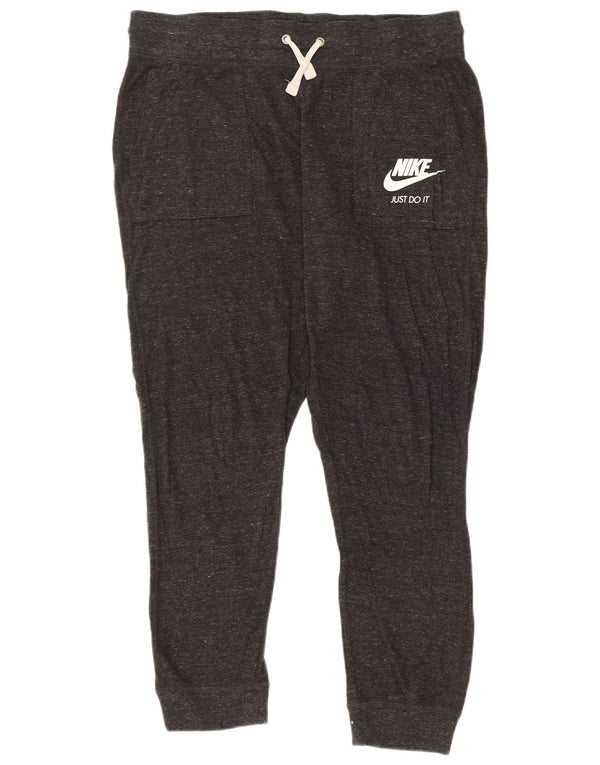 Nike Damen-Trainingsanzug mit Grafik, Jogginghose, Größe 40, Größe: Grau, gefleckt