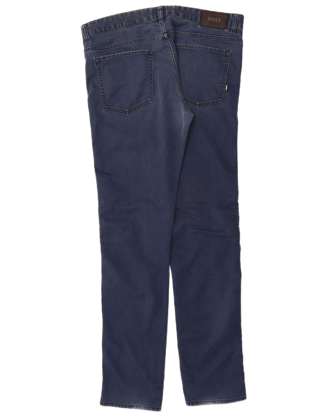 Hugo Boss Herren Slim Jeans W38 L36 Marineblaue Baumwolle