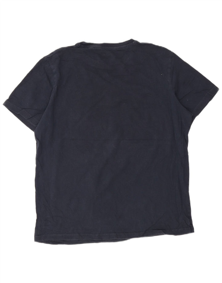 Jack & Jones Herren Grafik T-Shirt Top 2XL Marineblau