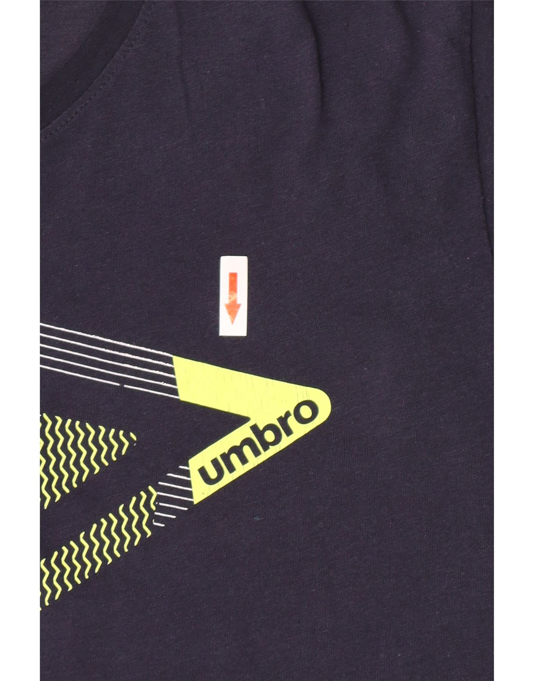 Umbro Damen Grafik-T-Shirt-Oberteil XL aus marineblauer Baumwolle