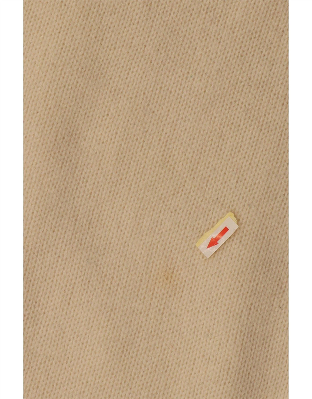 Benetton Damen-Pullover mit U-Boot-Ausschnitt, Gr. 14, Mittel, gebrochenes Weiß