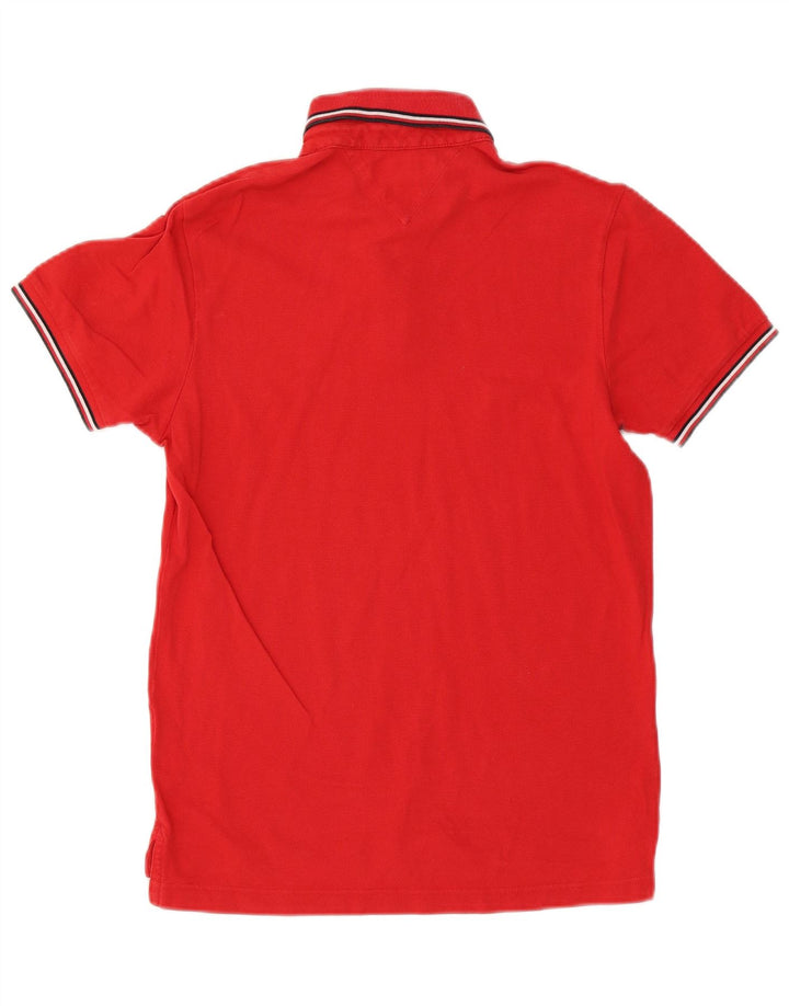 Tommy Hilfiger Herren Slim Fit Poloshirt Mittelrot