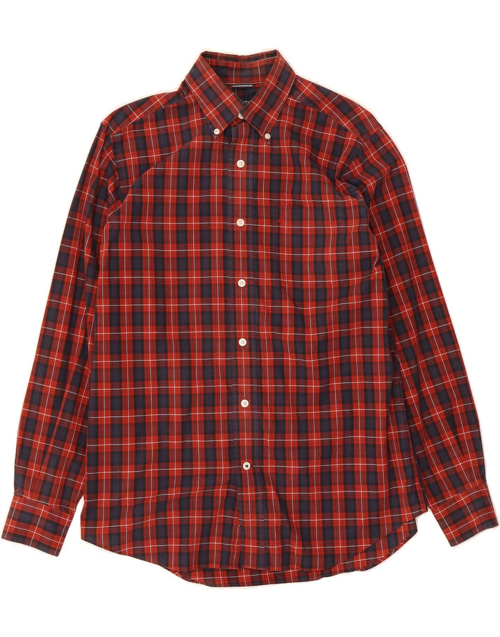 NAUTICA Mens Shirt Small Red Check Cotton Vintage Nautica and Second-Hand Nautica from Messina Hembry 