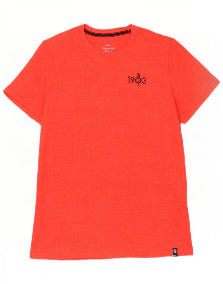 Nike Herren T-Shirt Top XL Rot gefleckte Baumwolle