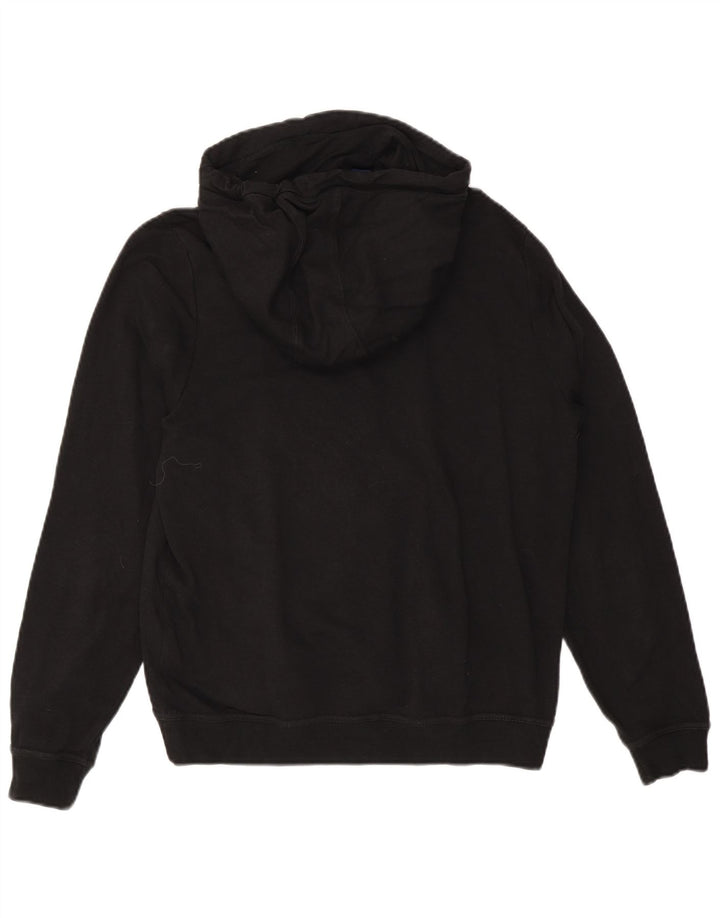 Nike Damen Kapuzenpullover UK 12 Mittelschwarze Baumwolle