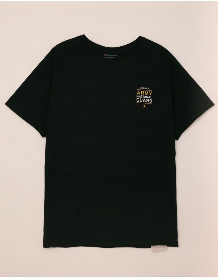 Champion Herren-T-Shirt mit Grafik, mittelgrüne Baumwolle