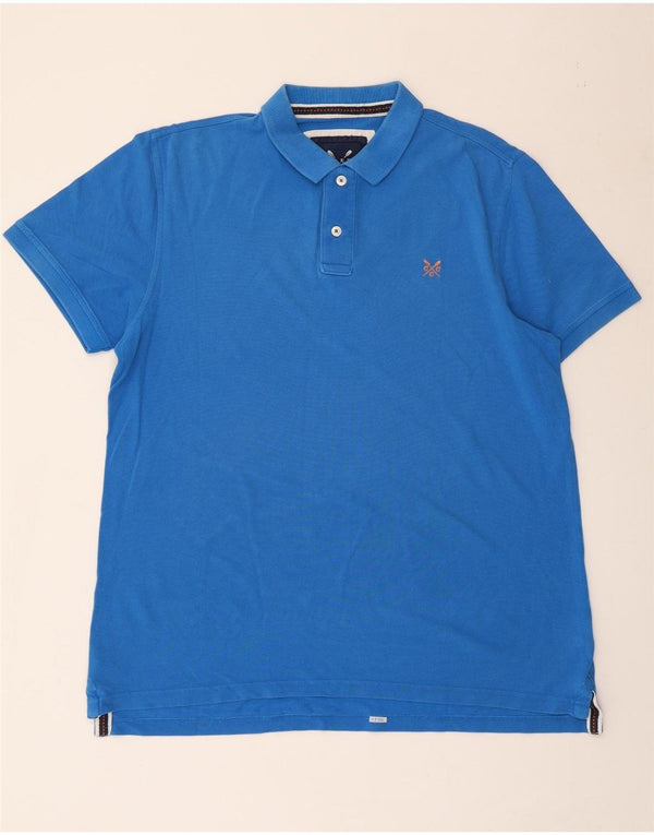 CREW CLOTHING Herren Poloshirt XL Blau Baumwolle