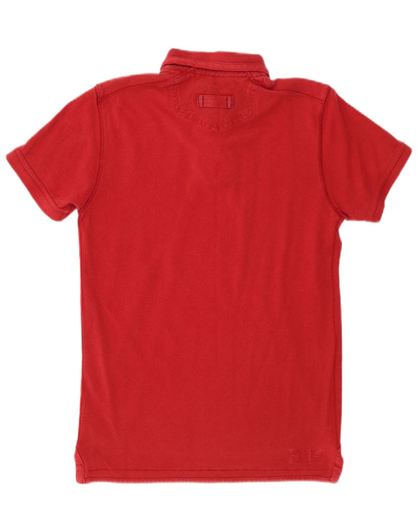Fat Face Herren-Poloshirt mit Grafik, XS, rote Baumwolle