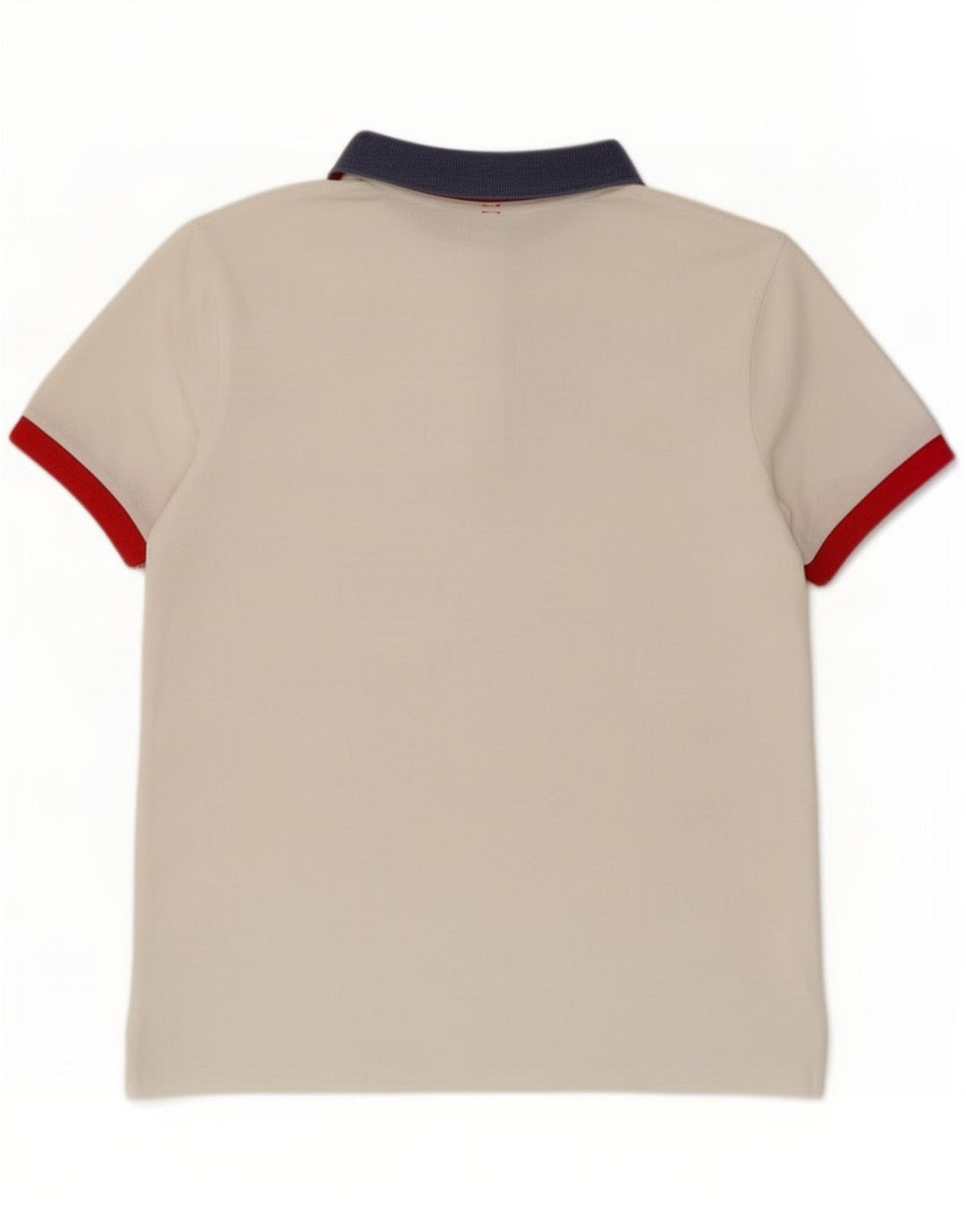 Sun68 Herren-Poloshirt aus mittelweißer Colourblock-Baumwolle