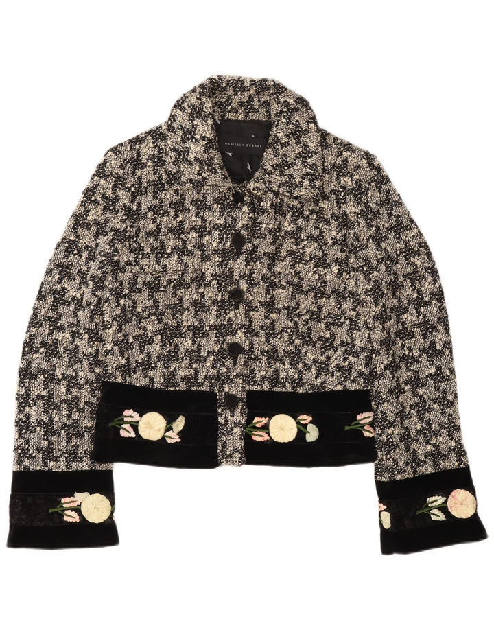Mariella Burani Damen 5-Knopf-Blazerjacke UK 14 Mittelschwarz