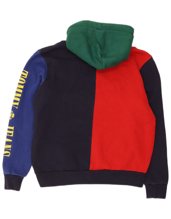 Tommy Hilfiger Herren-Kapuzenpullover mit Grafik, mittelgroß, mehrfarbig, Farbblock