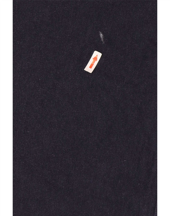 Fat Face Herren-Poloshirt aus mittelblauer Baumwolle in Marineblau