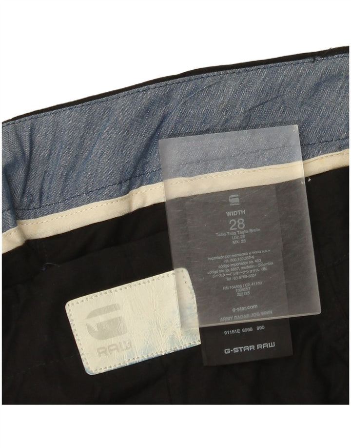 G-Star Damen Jogger-Cargohose W28 L27 Schwarzes Lyocell