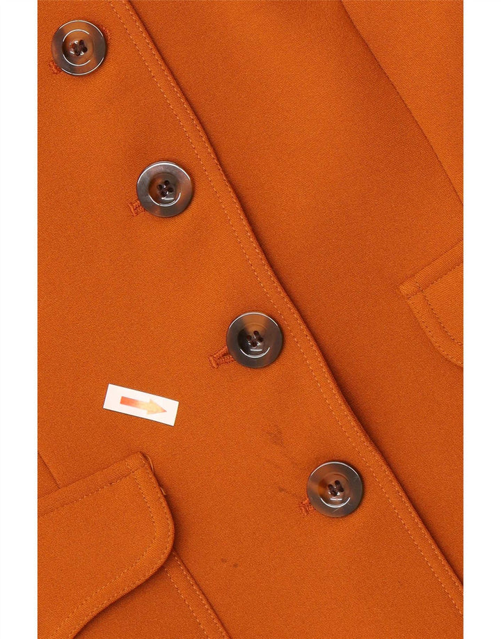 Swish Damen-Militär-Blazer mit 6 Knöpfen, IT 46, groß, braun, Polyester