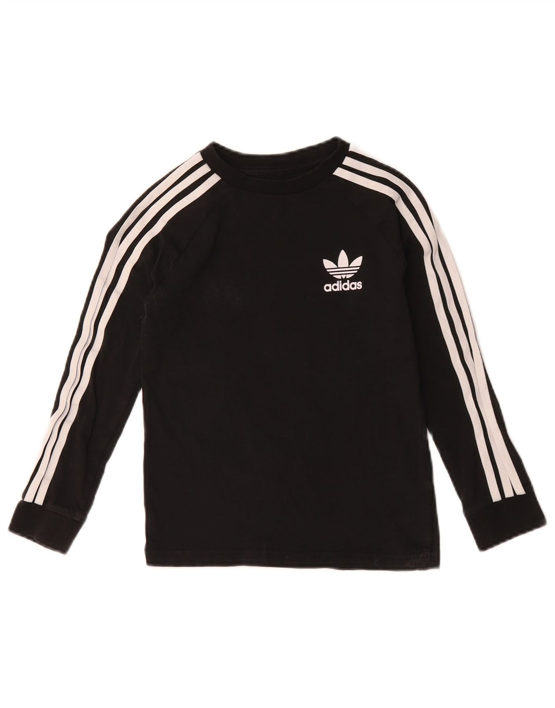 Adidas Jungen Top Langarm 7-8 Jahre Schwarze Baumwolle