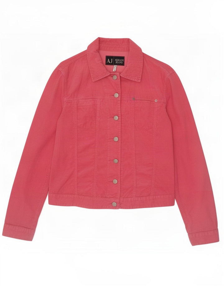 Armani Jeans Damen Cordjacke UK 12 Mittelrosa