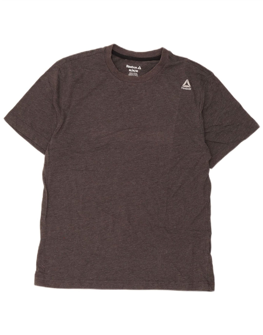 Reebok Herren T-Shirt Top mittelgraue Baumwolle