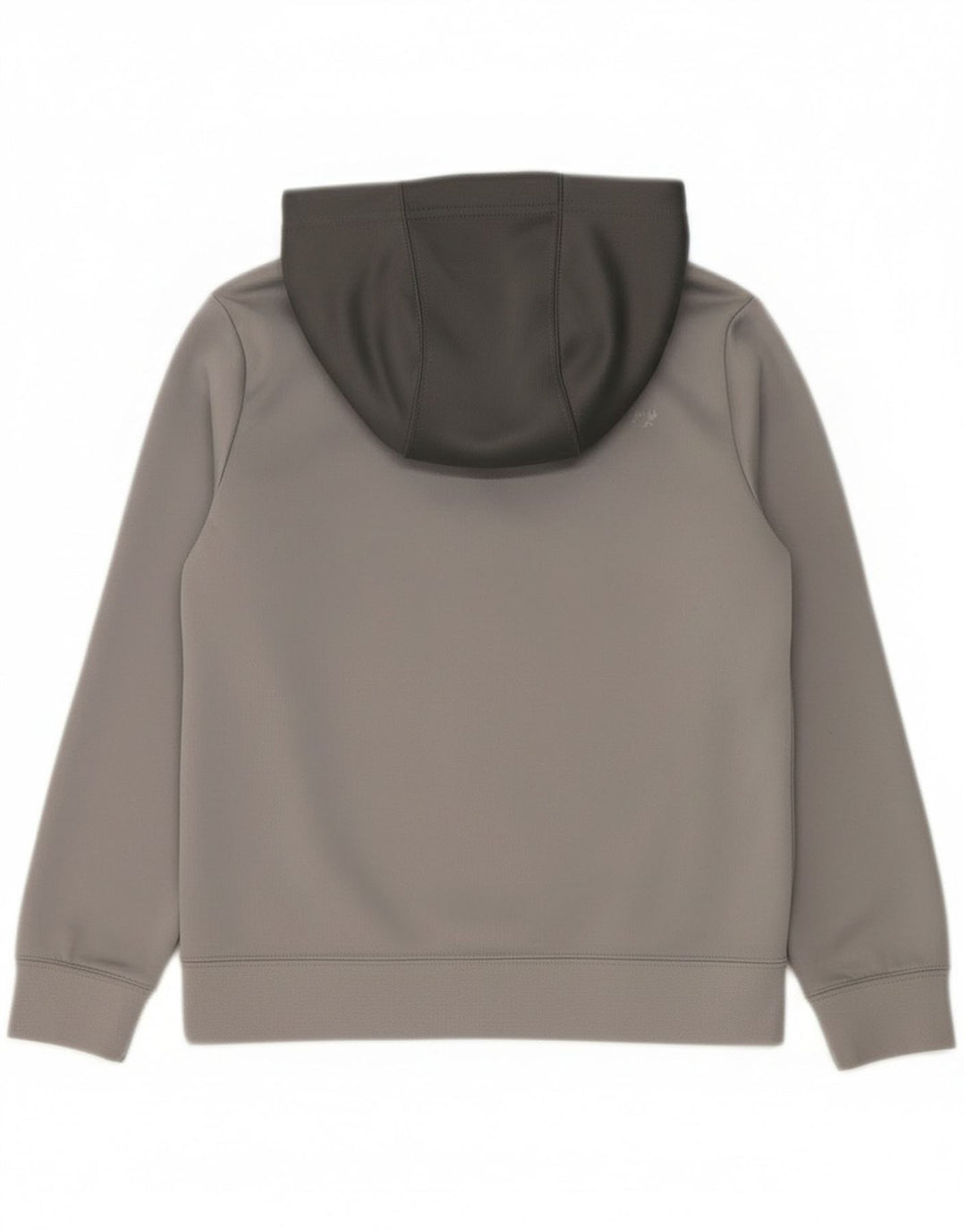 Nike Jungen-Kapuzenpullover mit Reißverschluss, 10–11 Jahre, mittelgraues Colourblock-Polyester